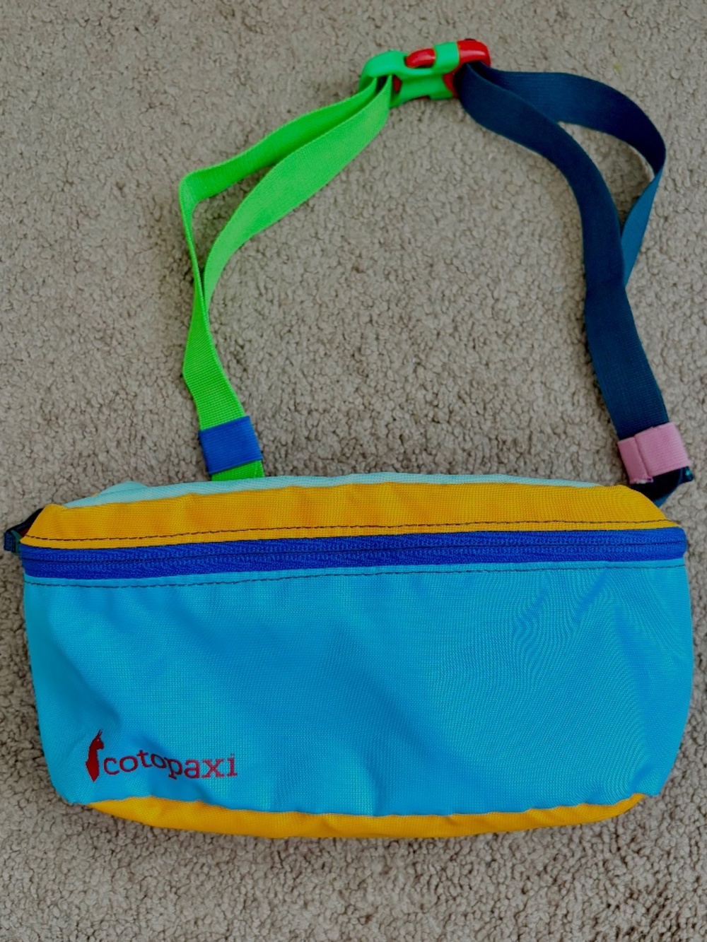 Cotopaxi Bataan 3L Fanny Pack Hip Pack Bag Del Dia Colorblock Hiking Retro Style